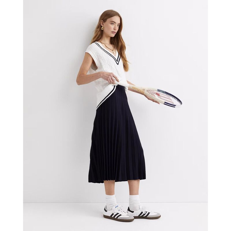 Sportscraft Elka Cable Vneck Vest image number 7